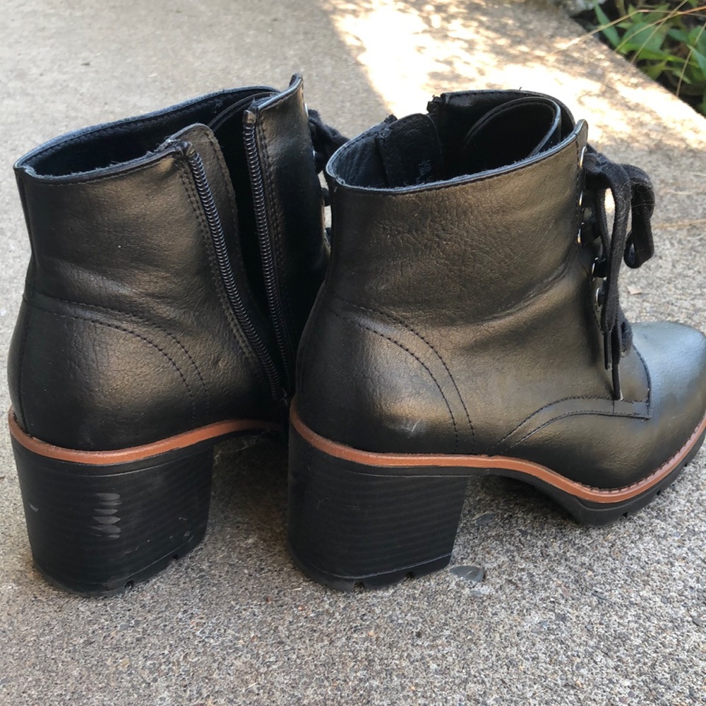 Naturalizer Black Combat Boots